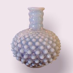Vintage Fenton Glass Hobnail Opalescent Perfume Bottle